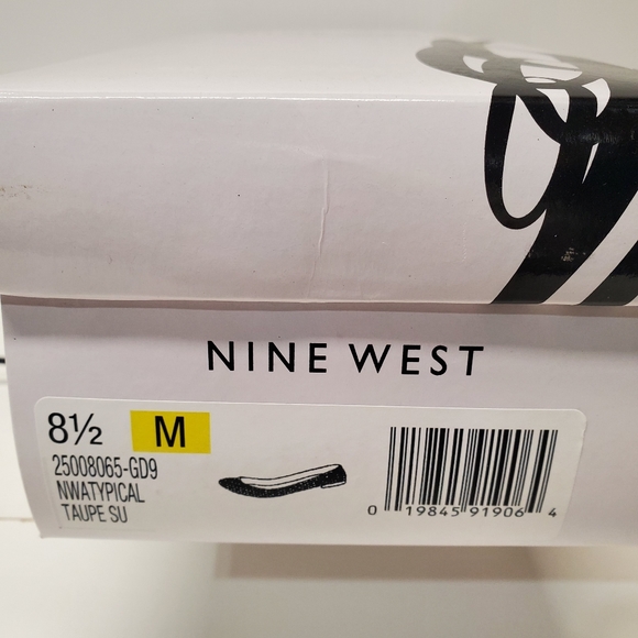 Nine west round toe cut-out slip on Taupe Suede ballet flat - Picture 9 of 13